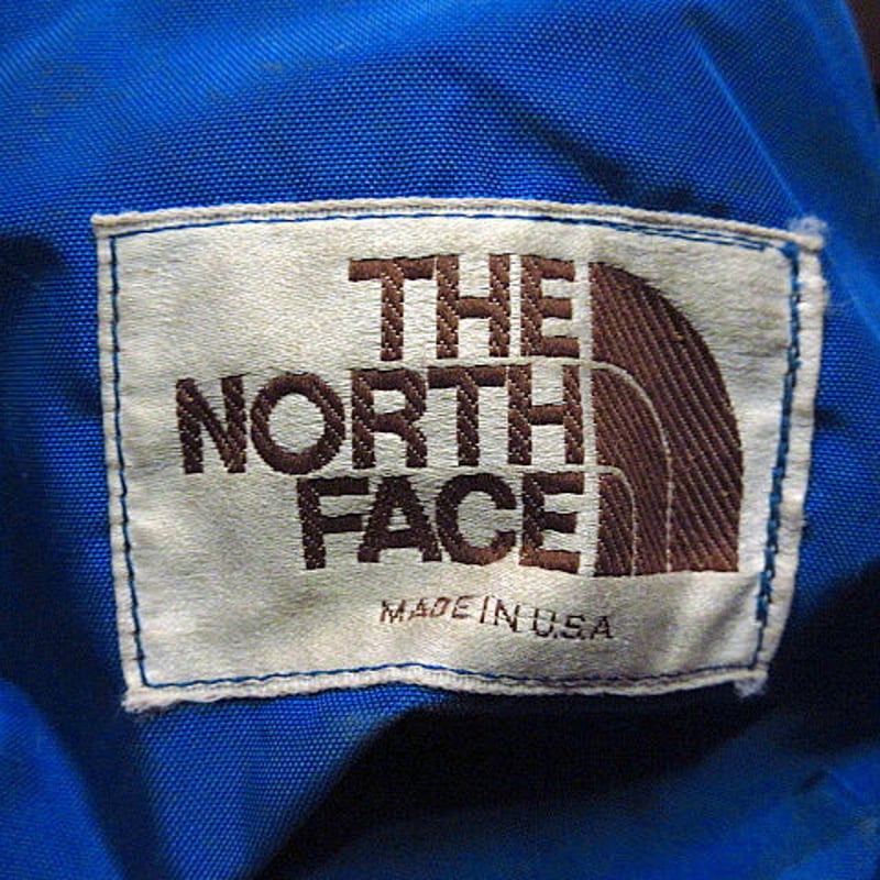ビンテージ80's○THE NORTH FACE茶タグナイロンフレームパック青