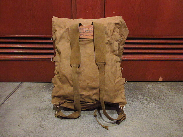 ヴィンテージキャンバスバックUS ビンテージ~60's○BOY SCOUT OF AMERICAキャンバスバックパック