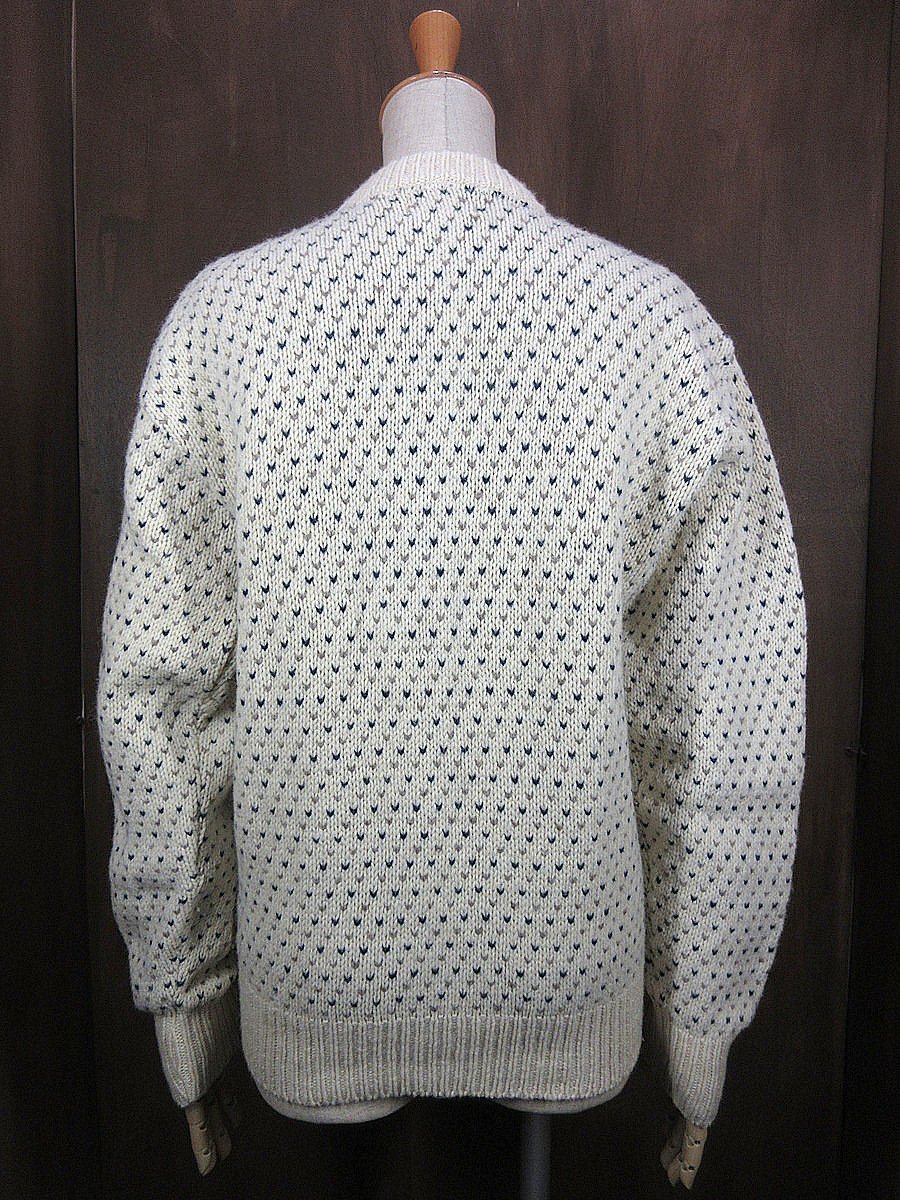ビンテージ80's○L.L.Beanバーズアイウールニットカーディガン ビンテージ80's○L.L.Beanバーズアイウールニットカーディガン