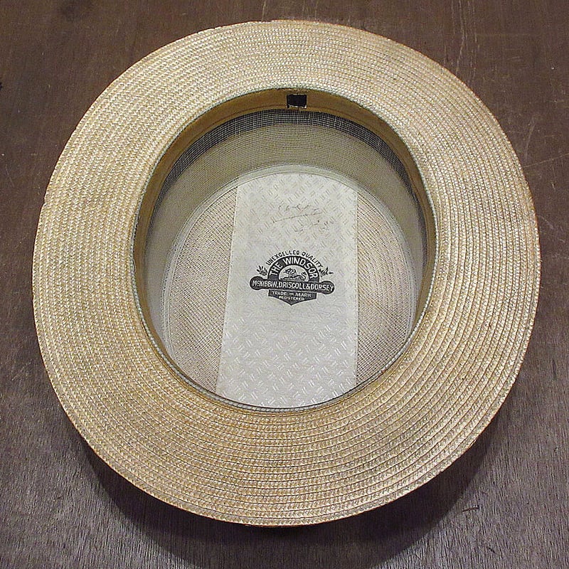 Stetson カンカン帽 ボーターハット M 57cm 30sヴィンテージ Stetson カンカン帽 ボーターハット M 57cm 30sヴィンテージ