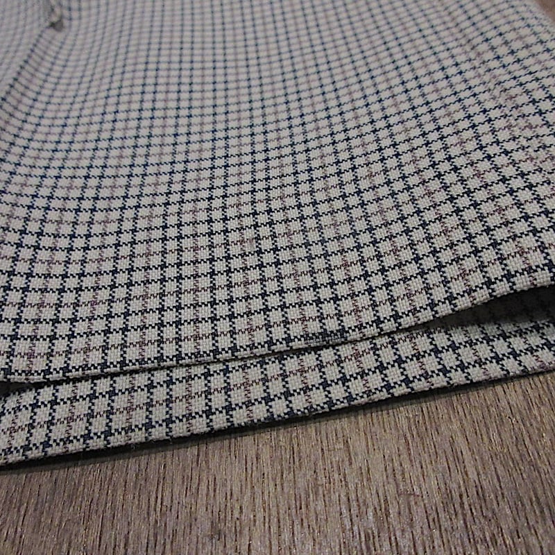 70s スラックス チェック haggar ビンテージ70's○HAGGARチェックストレートスラックス実寸W88cm