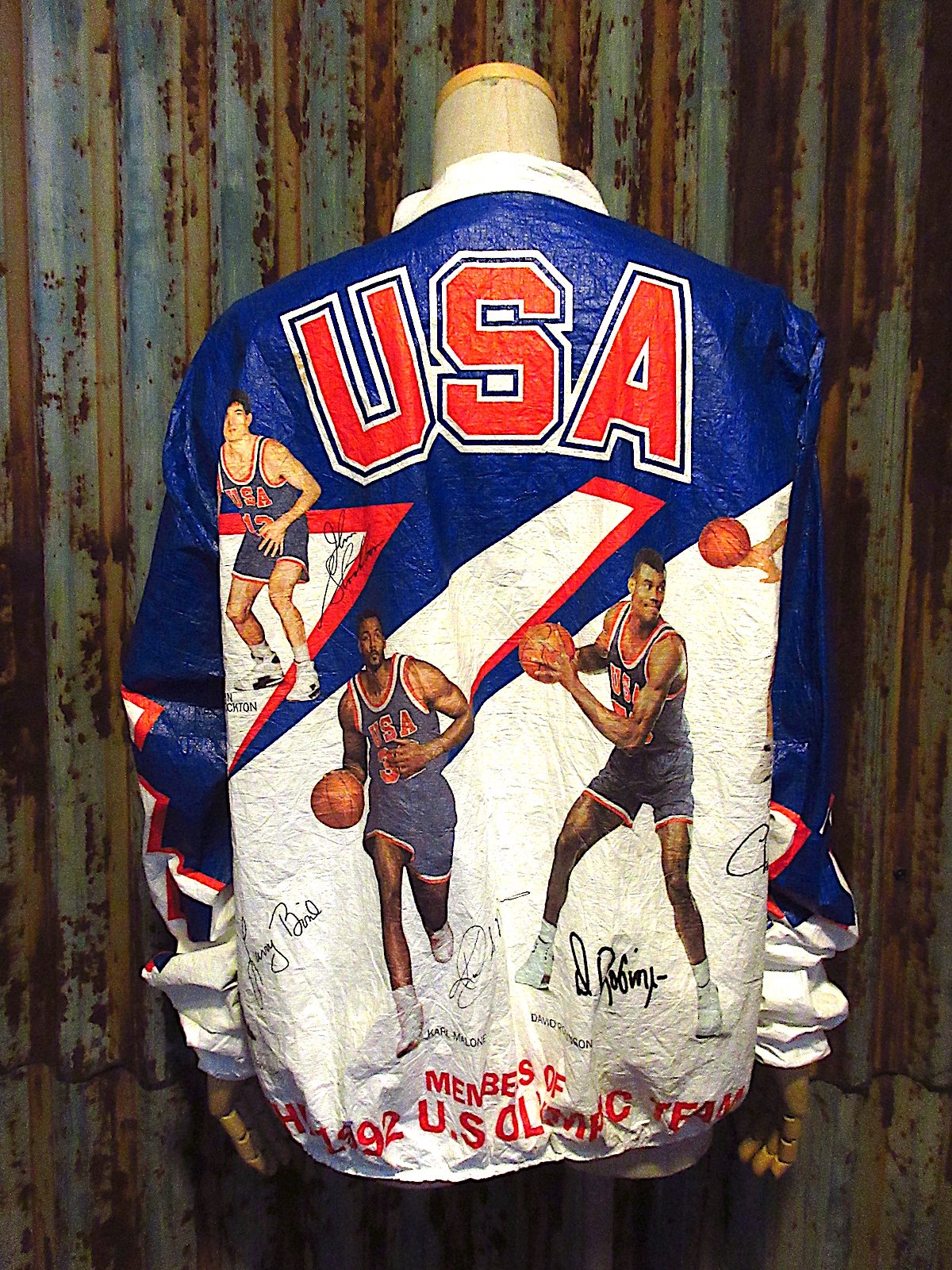 ビンテージ90's○1992オリンピックDREAM TEAMペーパージャケットsize L