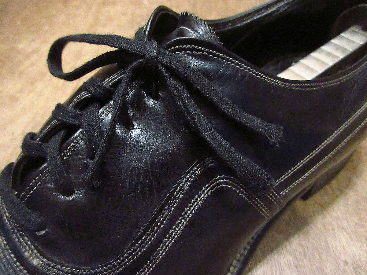 ビンテージ40's50's○FLORSHEIMキャップトゥシューズ黒