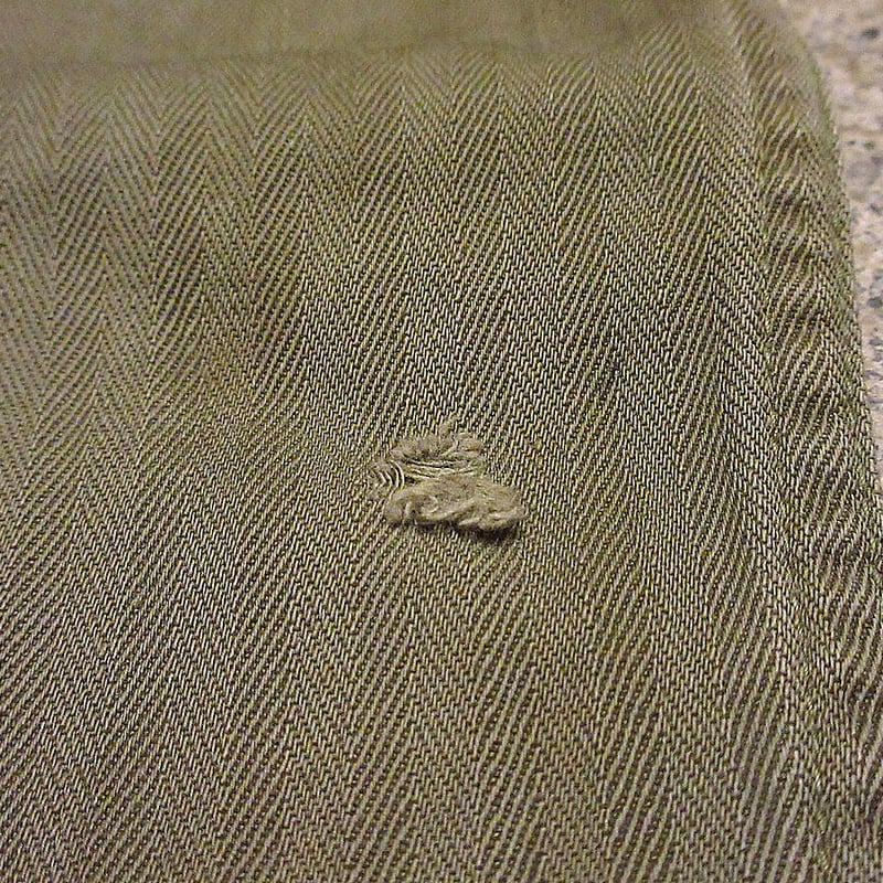 ビンテージ40's○U.S.ARMY M-43 13星ボタンHBTカーゴパンツ実寸W85cm○