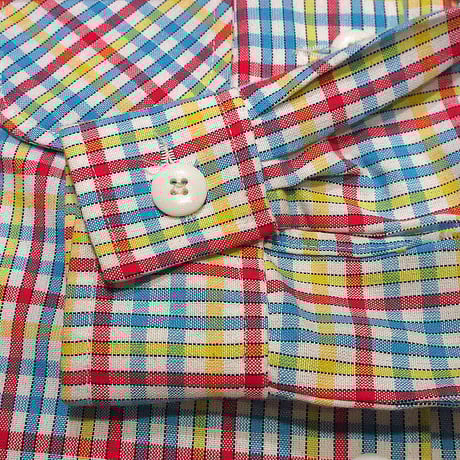 ビンテージ70's●emily mレディースチェックジャケット&バギーパンツツーピースsize 13/14●221204i3-w-stup 1970sセットアップレトロ