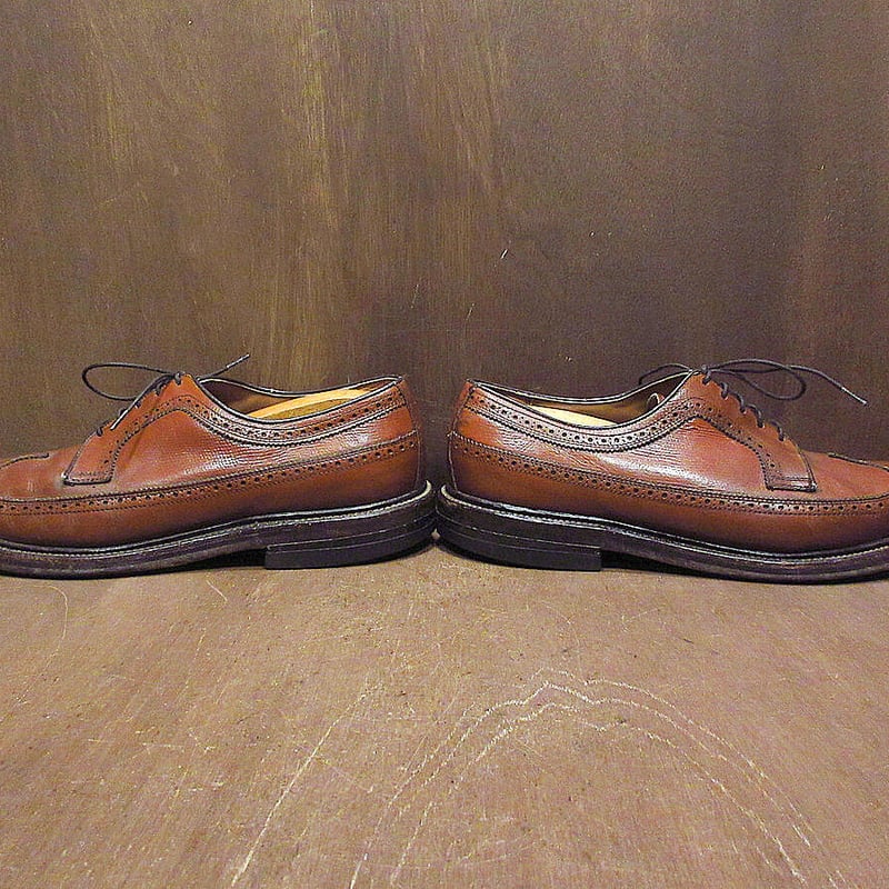 ビンテージ80's○MASONウイングチップシューズ茶size 9 1/2D ビンテージ80's○MASONウイングチップシューズ茶size 9 1/2D
