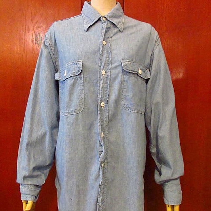 90’s BIG MAC シャンブレーワークシャツ M(15-15 1/2) 90's BIG MAC Chambray Work Shirts メンズ M 15-15 1/2 | Hoarders