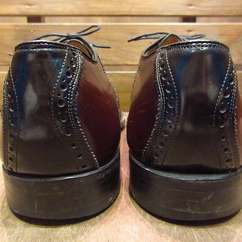 ビンテージ○JOHNSTON & MURPHYツートンサドルシューズ9 1/2 E