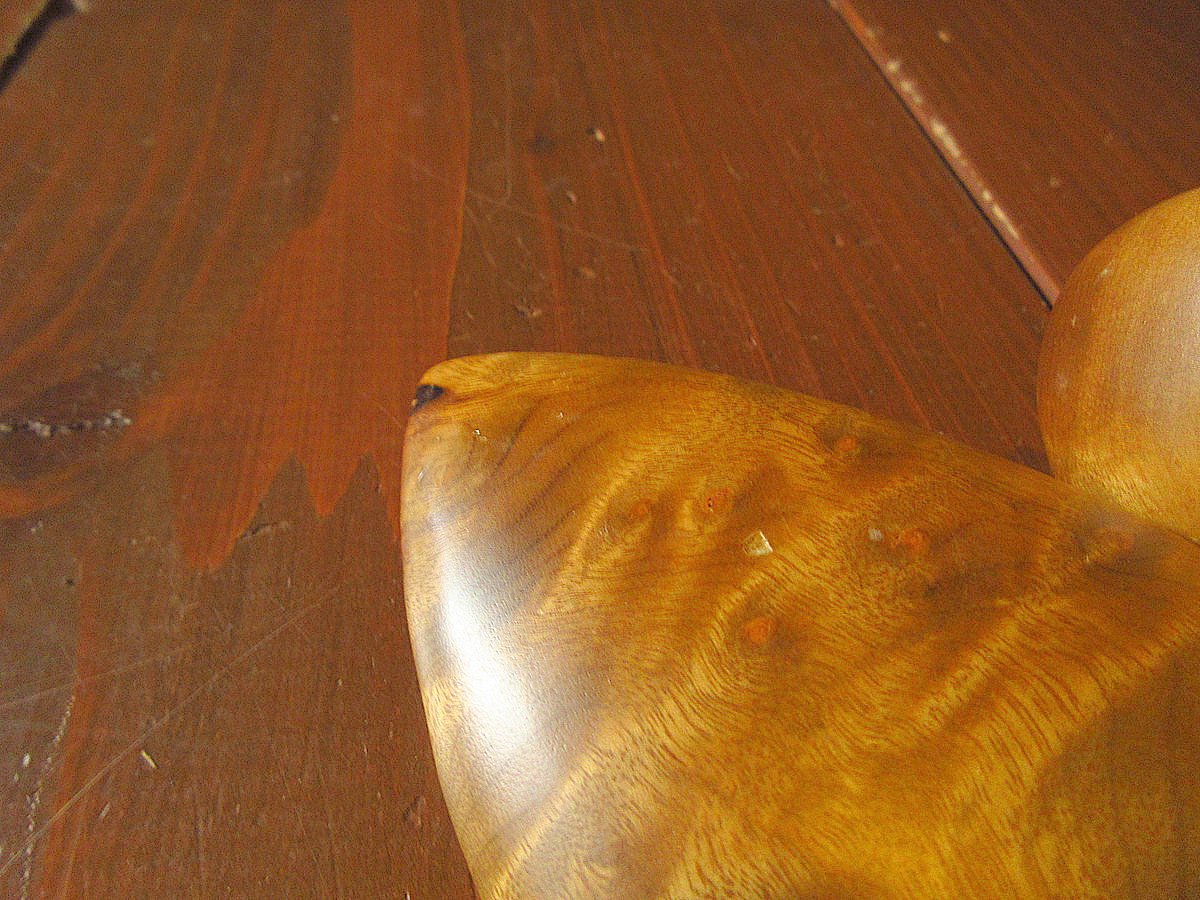 ビンテージ○IXOYEウッドペーパーウェイト○241013j7-otclct雑貨