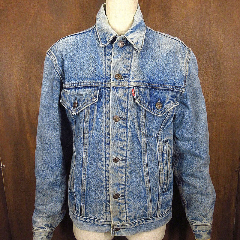 vintage ゴブラントランク ビンテージ80's○Levi's 71506-0316裏地ブランケット付きデニム