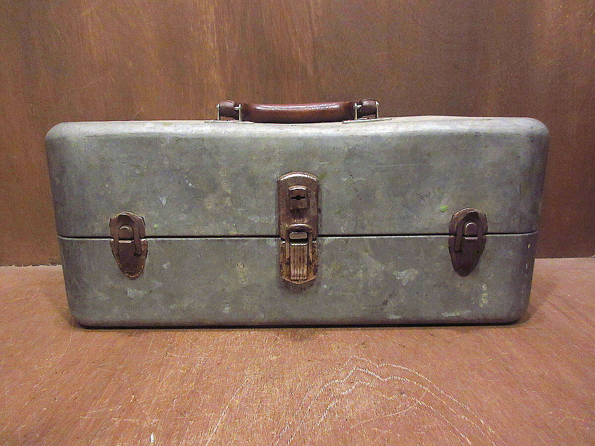 ビンテージ40's50's○My Buddyメタルタックルボックス○220709s3-otde