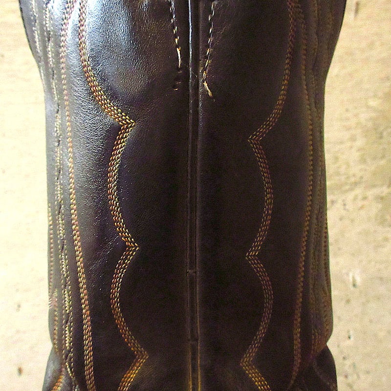 ビンテージ○J.Chisholm ウエスタンブーツ黒size 8M○240528k6-m-bt