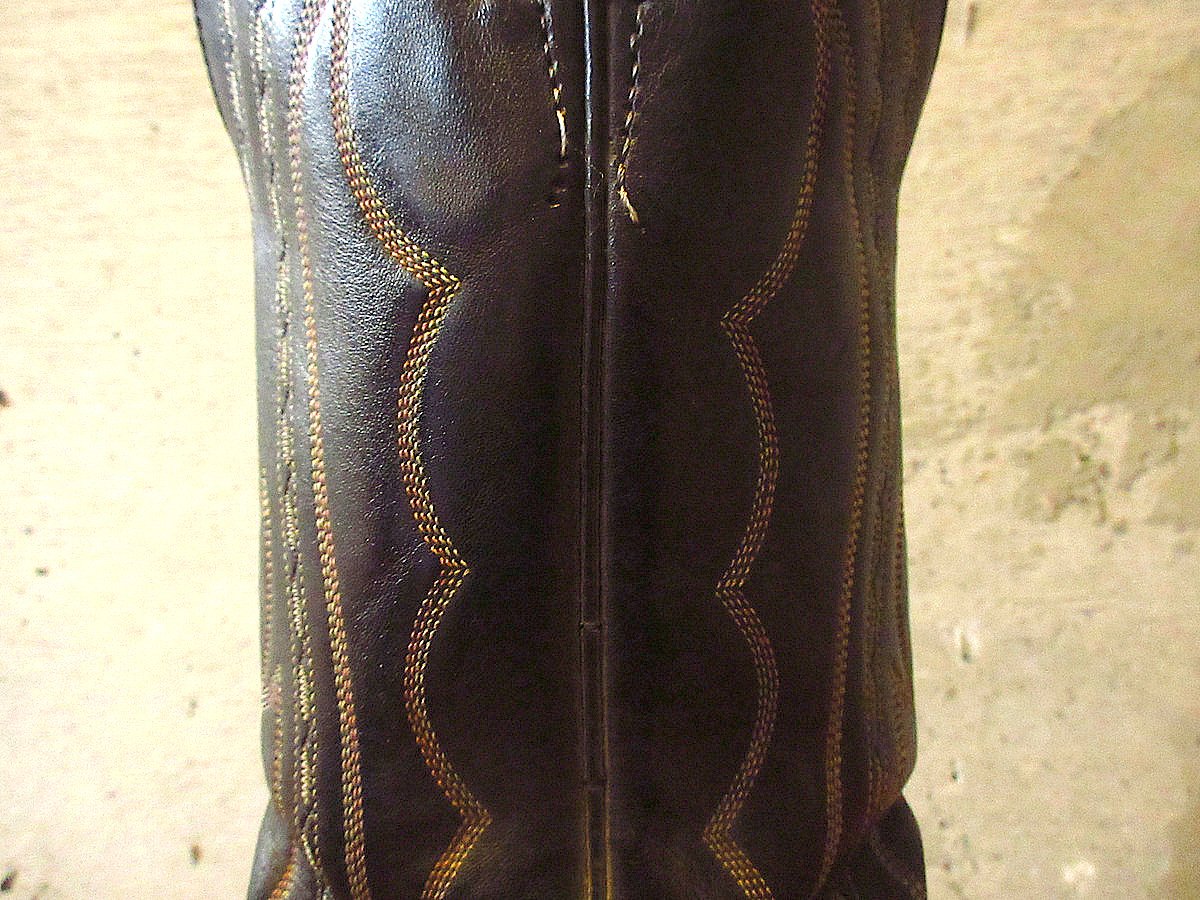ビンテージ○J.Chisholm ウエスタンブーツ黒size 8M○240528k6-m