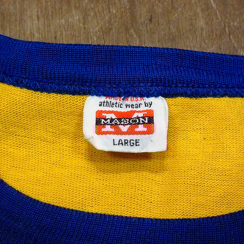 ビンテージ60's○MASON バイカラーアスレチックTシャツ L
