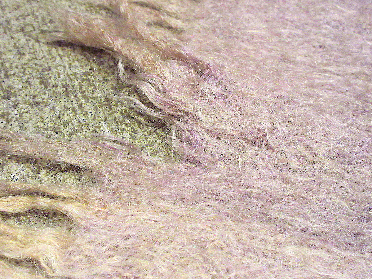 ビンテージ70's○チェックモヘアブランケットsize 約103cm×約92cm