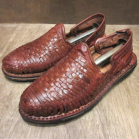 OLD JOE&CO.　サンダル レザー ブラウン メッシュ ビブラム OLD JOE&CO. サンダル レザー ブラウン メッシュ ビブラム