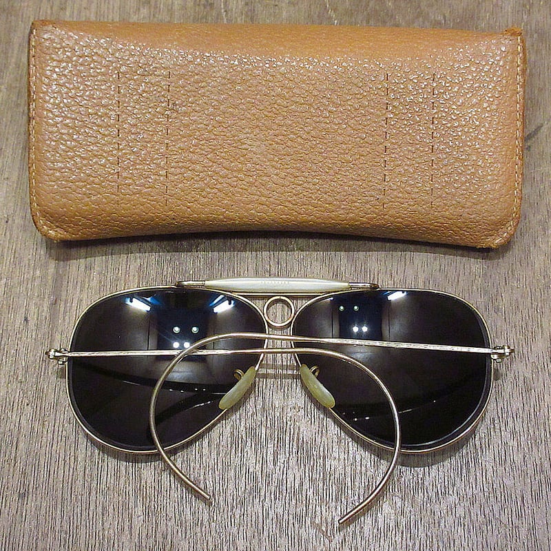 ビンテージ50's60's○ケース付きRay-Ban B&L 1/10 12KGFアビエイター