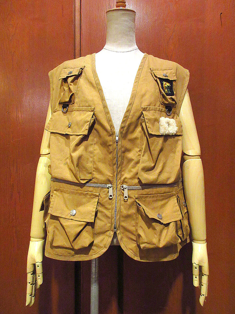 ビンテージ70's○Columbiaフィッシングベスト○210321s4-m-vs
