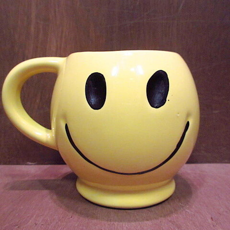 ビンテージ70's○McCOY スマイリーフェイスマグ○201121n8-tbwr