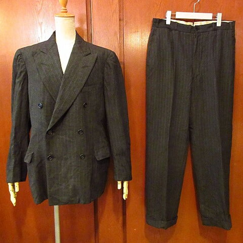バーバリー ダブルブレストジャケットスーツ セットアップ ビンテージ