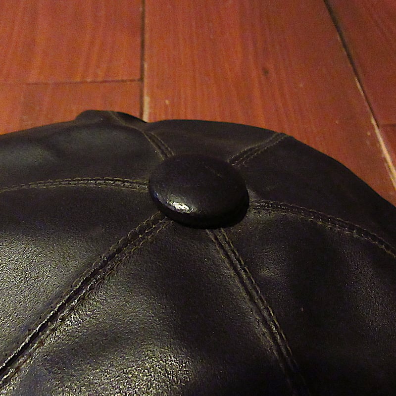 ビンテージ○レザーキャスケット黒○260207d5-m-cp-cas古着メンズ革