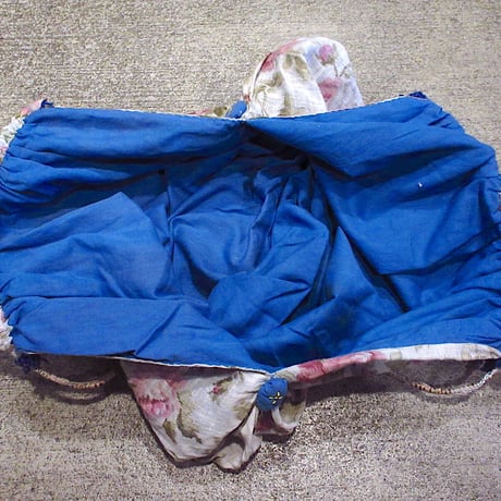 ビンテージ~60's●花柄コットンハンドバッグ●230928c5-bag-hnd 1960sレディースハンドメイド鞄かばん