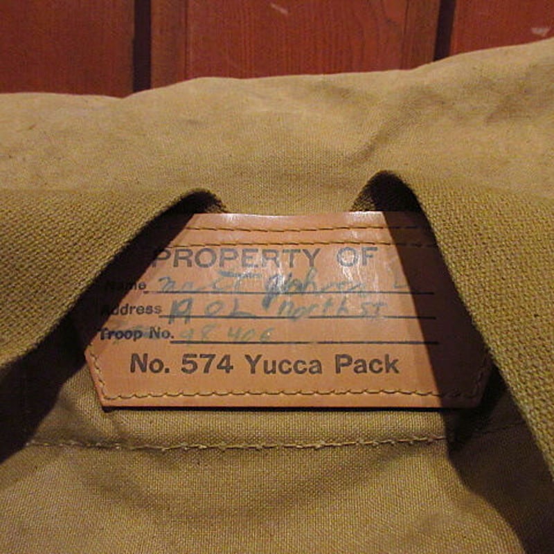 ビンテージ~60's○BOY SCOUT OF AMERICAキャンバスバックパック