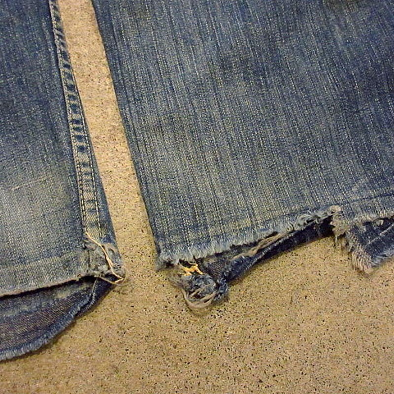 ビンテージ40's○ドナーツボタンデニムペインターパンツ W74cm