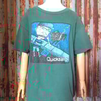 ビンテージ90’s●Quicksand SlipプリントTシャツ緑size XL●250128k1-m-tsh-bn 1990sクイックサンド古着バンドスリップ