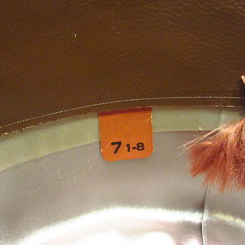 ビンテージ50's○DEADSTOCK TRIMBLEポークパイハットグレー7 1/8