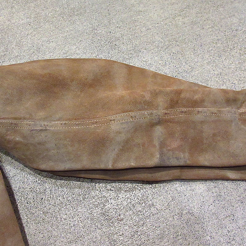 ビンテージ~60's○スウェードウェルディングジャケット茶○240207i2-m