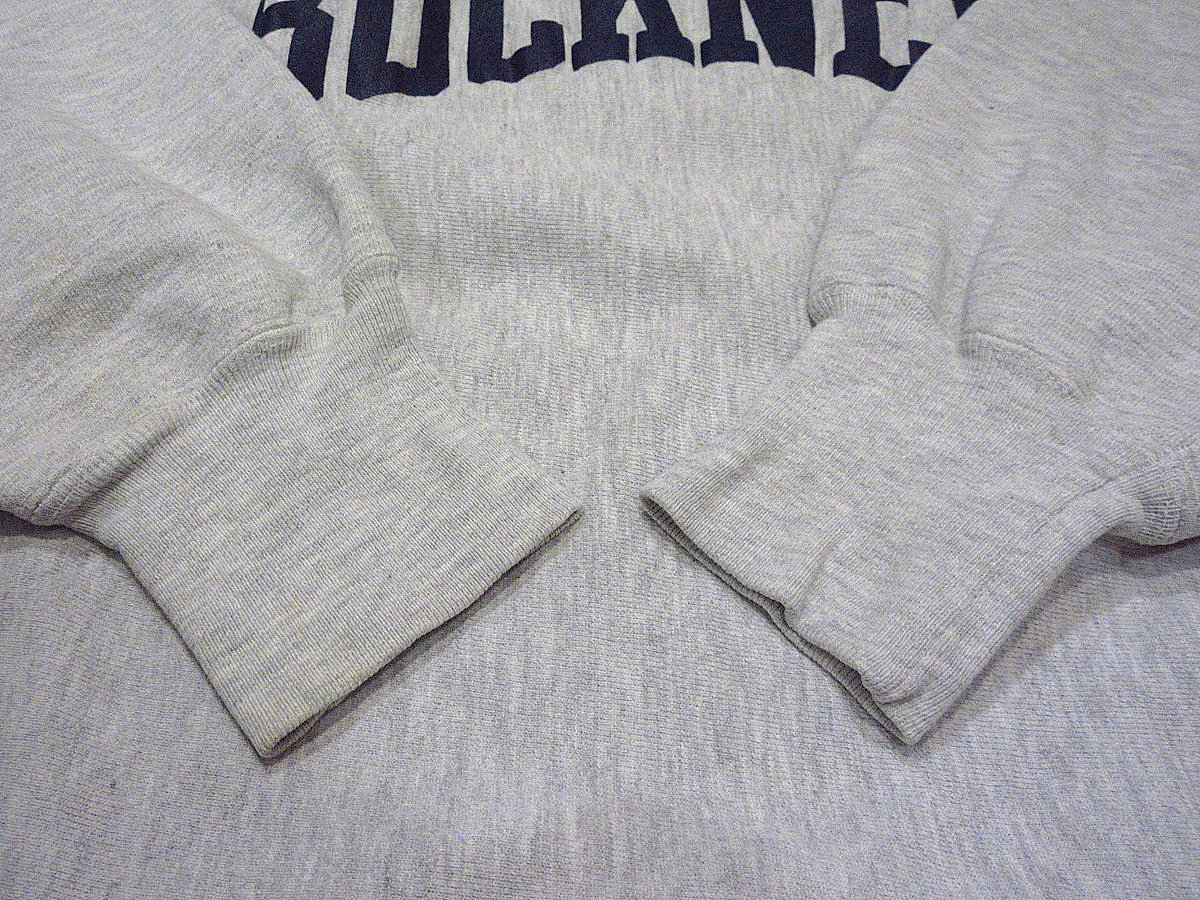 【リバースウィーブ】チャンピオン Bucknell スウェット L ネイビー ビンテージ90's○Champion BUCKNELLリバースウィーブスウェットグレー