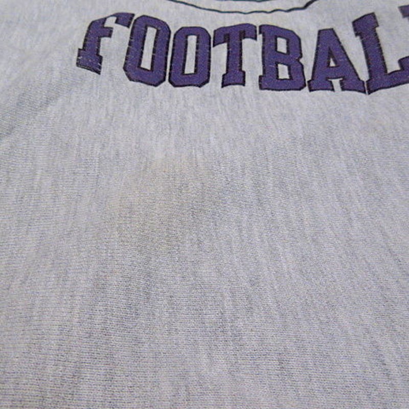 ビンテージ○Champion MANKATO STATE FOOTBALLリバースウィーブスウ