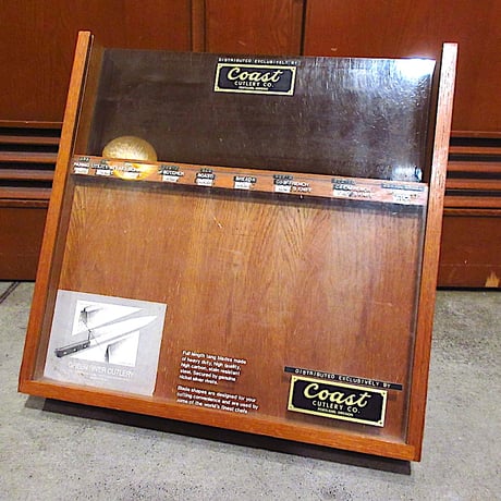 ビンテージ●Coast Cutlery Co.ナイフディスプレイケース●251023n7-bxs包丁キッチン料理収納店舗什器インテリア雑貨