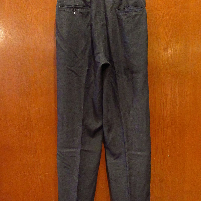 ビンテージ60's○PENNEY'S Permalonノータックレーヨンスラックス実寸 ビンテージ60's○PENNEY'S Permalonノータックレーヨンスラックス実寸