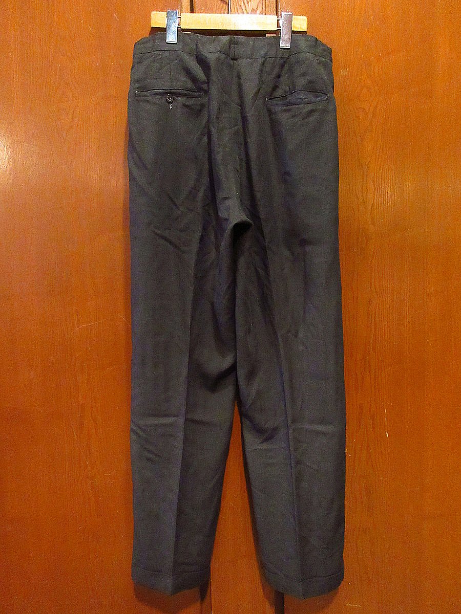 ビンテージ60's○PENNEY'S Permalonノータックレーヨンスラックス実寸