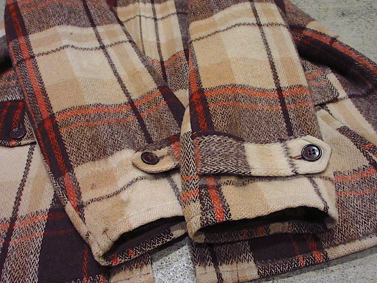 ビンテージ50's○HERCULESウールチェックカーコート○220124r5-m-ct