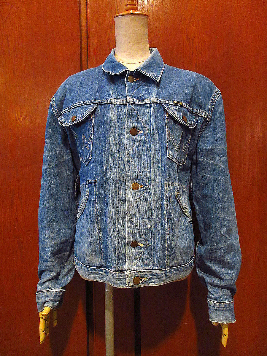 ビンテージ60's70's○Wrangler 124MJデニムジャケットsize 40○210...