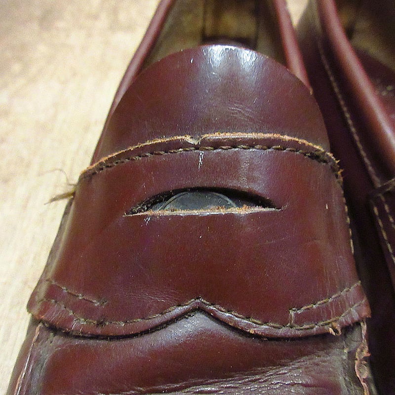 ビンテージ○G.H.BASS & CO WEEJUNSレディースペニーローファー茶size 7
