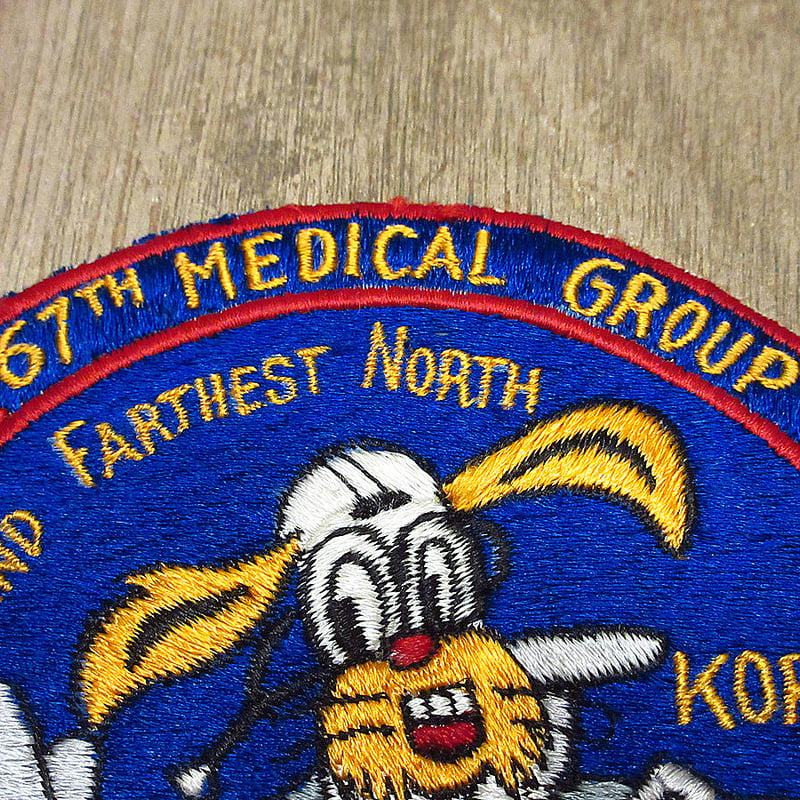 ビンテージ50's○USAF HOSPITAL 67TH MEDICAL GROUPワッペン○