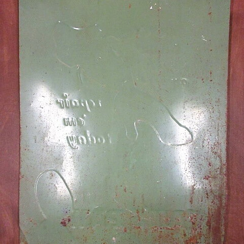 ビンテージ パトローゲン 看板 hg4862 明治パン 両面 【戦後のホーロー看板屋さん】