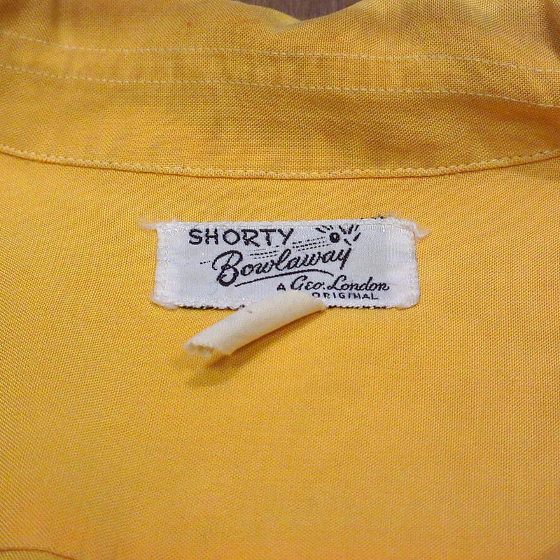 ビンテージ50's○SHORTY Bowlaway チェーンステッチボーリングシャツ
