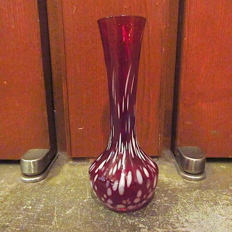 ビンテージ●ガラスフラワーベース●201011s9-otclct雑貨花瓶インテリアUSAディスプレイアート