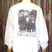 ビンテージ90’s●FRIENDSプリントスウェット白size XL●250306k2-m-sws 1990sフレンズアメリカテレビドラマ古着