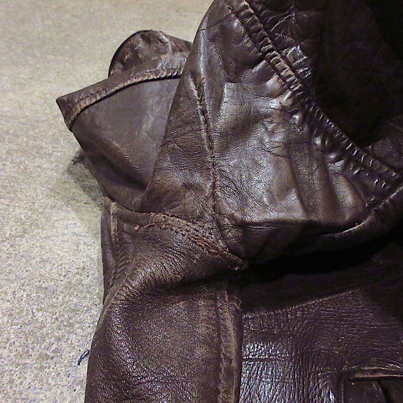 ビンテージ70's○Sears Oakbrook Sportswear裏地ボアレザージャケット