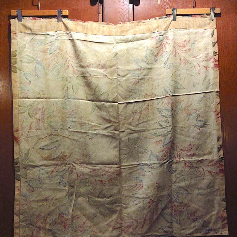 ビンテージ~40's○花柄カーテンsize 約114cm × 約108cm ビンテージ~40's○花柄カーテンsize 約114cm × 約108cm