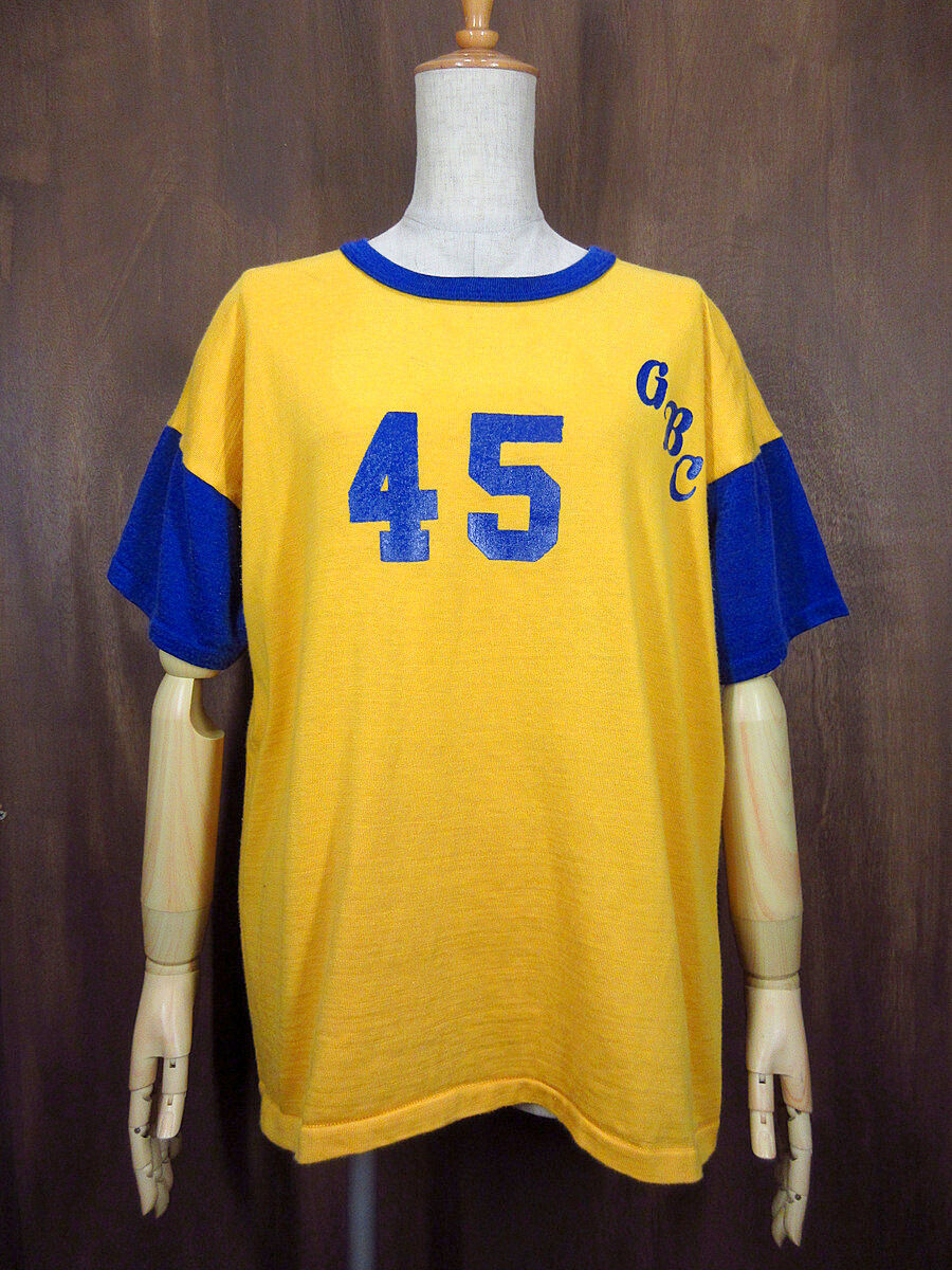 ビンテージ60's○MASON バイカラーアスレチックTシャツ L