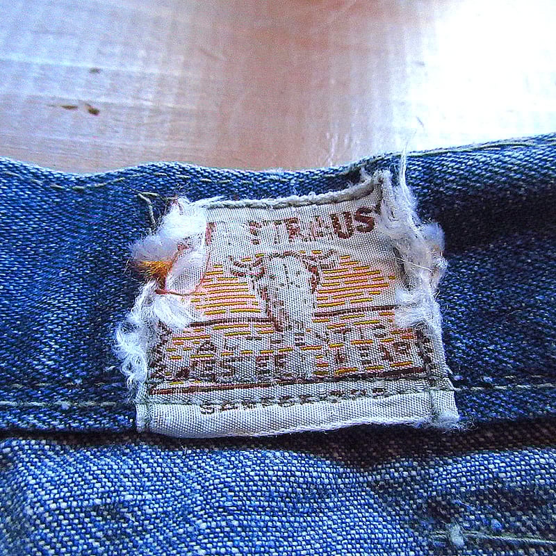 ビンテージ50's○Levi'sデニムランチパンツ実寸W64○231226k3-w ビンテージ50's○Levi'sデニムランチパンツ実寸W64○231226k3-w