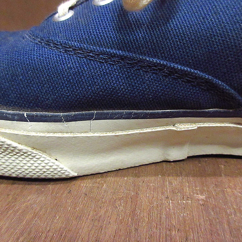 ビンテージ70's○GOLD SEAL seadogsキャンバススニーカー紺size 8 1/