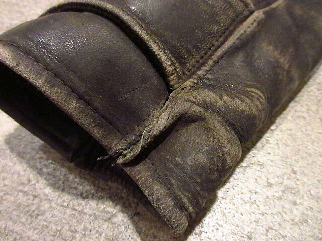 ビンテージ30's○HERCULESホースハイドバーンストーマーコート黒